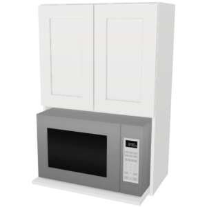 Wall Cabinet, Pair Doors, Microwave