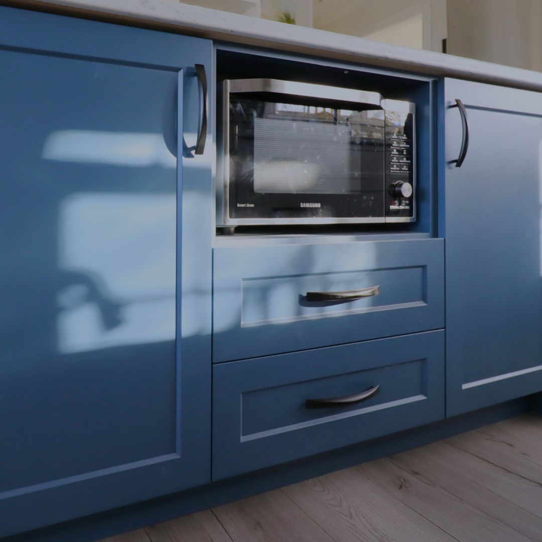 Base Cabinet, Shelf for Microwave, 2 Drawers - Image 4